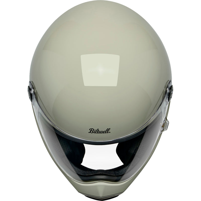 BILTWELL Lane Splitter Helmet Gloss - Chalk