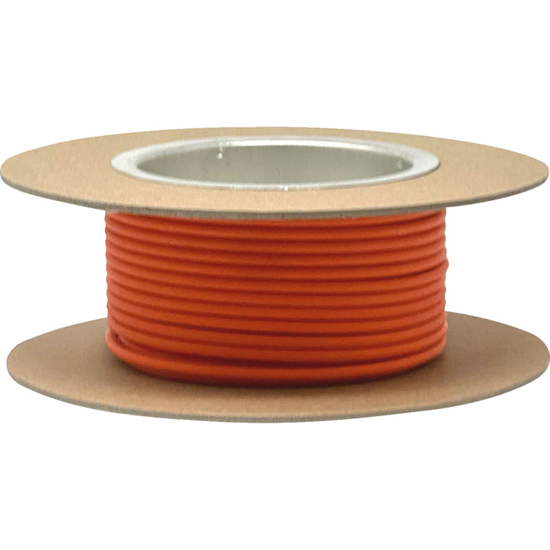 NAMZ 2120-1288 NGWR-312 Bare-Copper GXL Hook-Up Wire 25' GXL Wire Spool - 12 Gauge - Orange