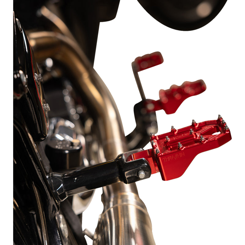 Thrashin Supply Co. Aggressor Footpegs - TSC-2022-2-D For Harley Motorcycles 1972-2025