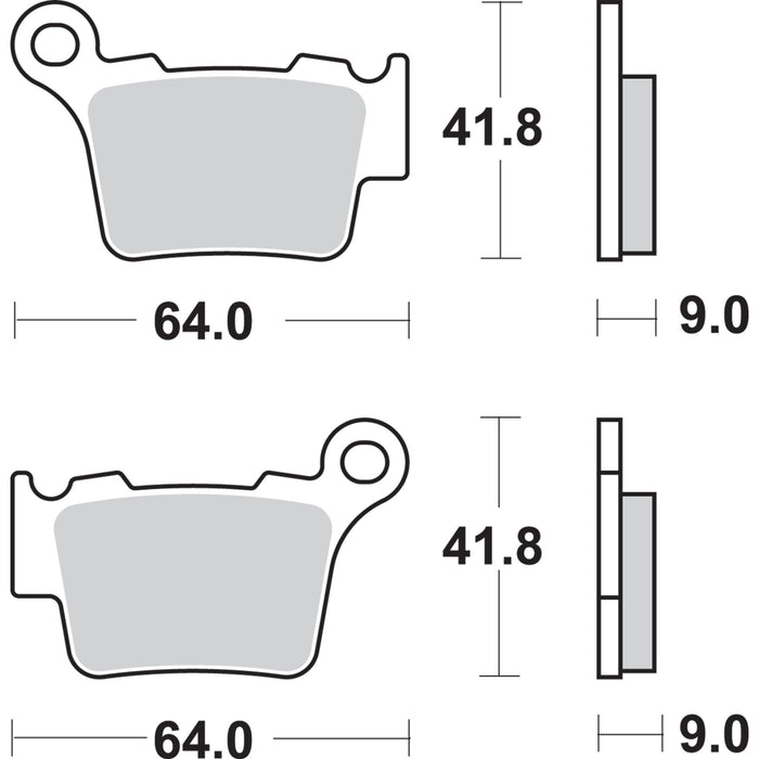 SBS 1721-1601 791SI SI Offroad Sintered Brake Pads Off-Road Sintered Brake Pads