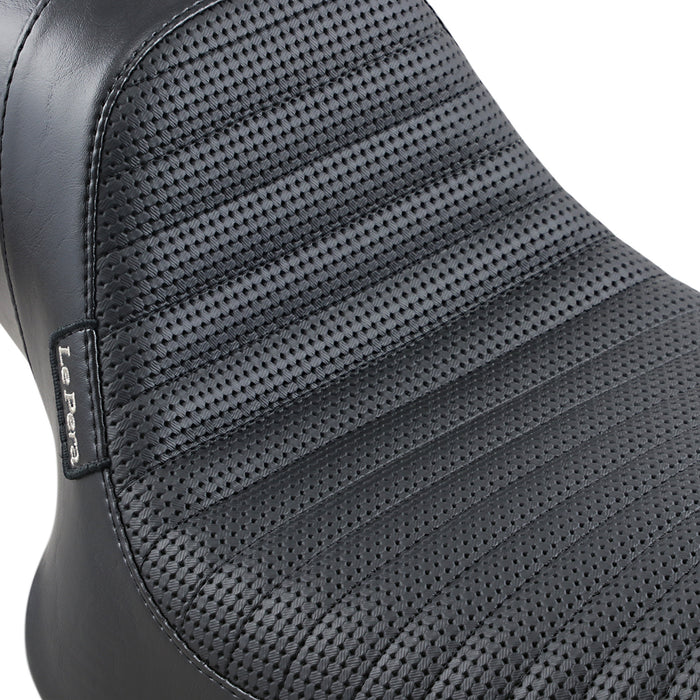 LE PERA 0805-0115 L-541BWPT Daytona Sport Seat - Basketweave/Pleated - Black - FXR '82-'00