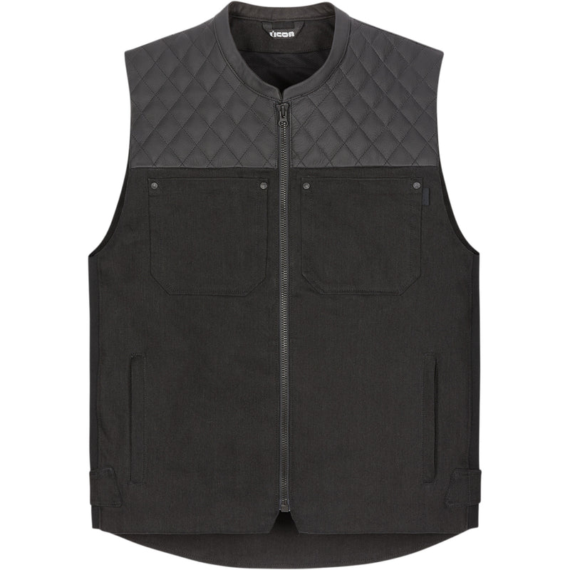 ICON Chamonix Denim Vest Black
