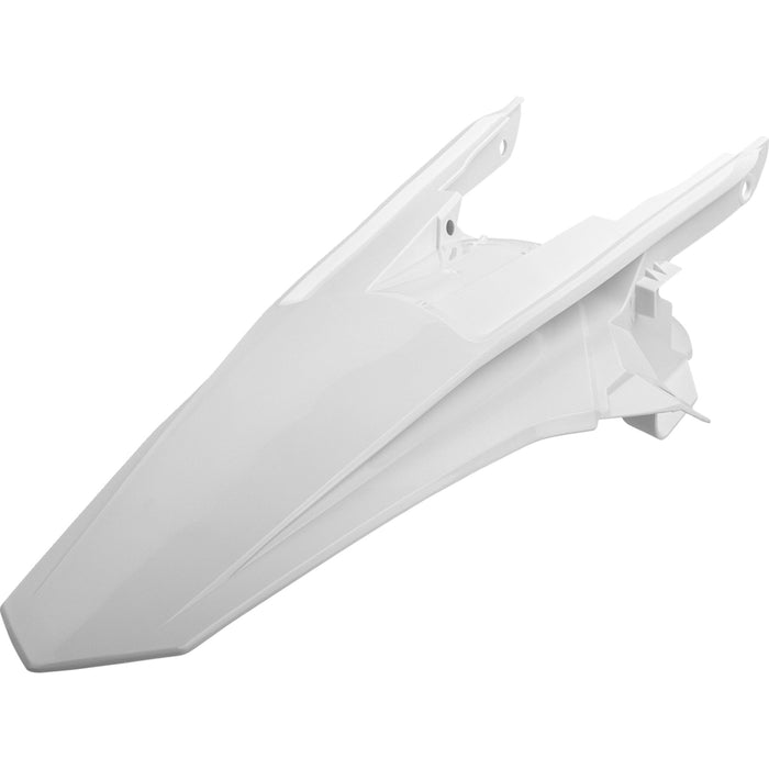 POLISPORT 1403-3793 8595900002 Rear Fender For KTM Fender - Rear - White - EXC/XC-W