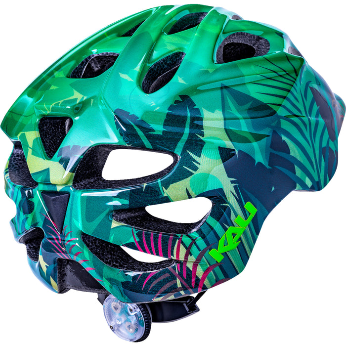 KALI 0151-0362 0221022214 Child Chakra Lighted Jungle Bicycle Helmet Child Chakra Lighted Helmet - Jungle - Gloss Green - XS