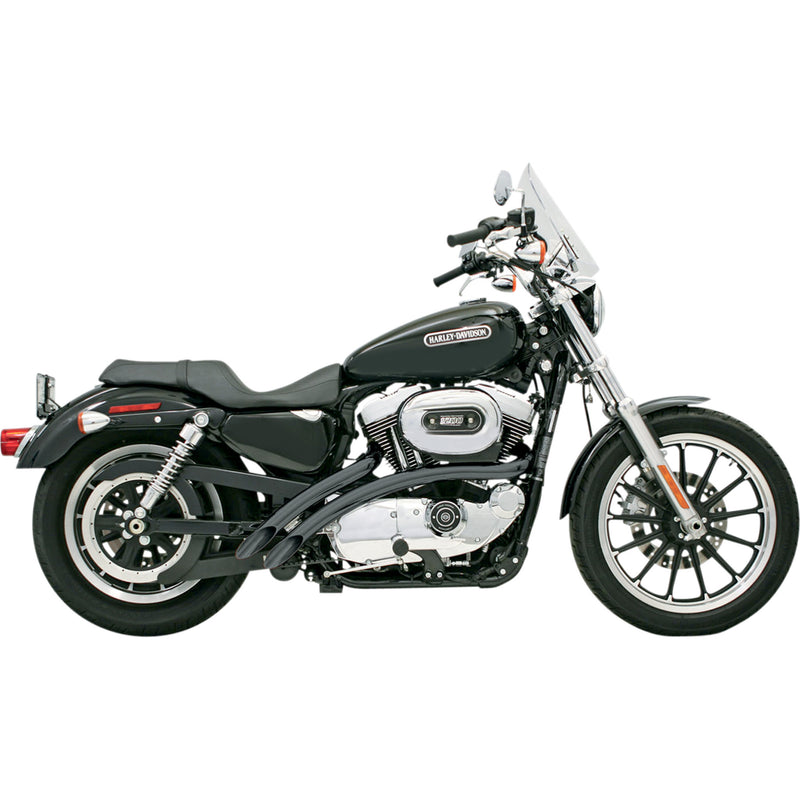 Bassani Xhaust Radius Sweeper 2-Into-2 Exhaust System - XL4-FF12CLB For Harley Sportster 2007-2013
