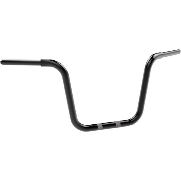 KHROME WERKS 0601-3244 300451 1-1/4" Fat Center Bobber Ape Handlebar - Ape Hanger - 12" - Black