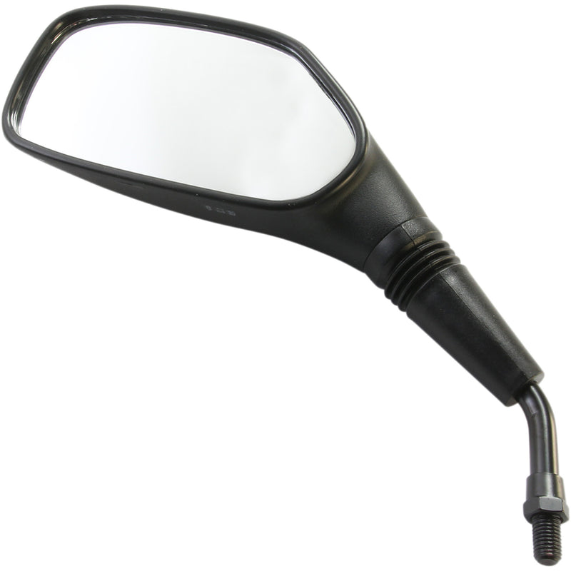 Parts Unlimited Supersport Mirror Supersport Side View Rectangle Black Left Each