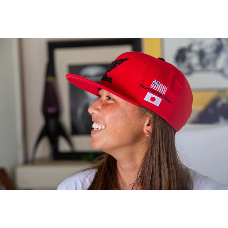 D'COR VISUALS 2501-4187 70-136-1 Honda Factory Hat red - one size