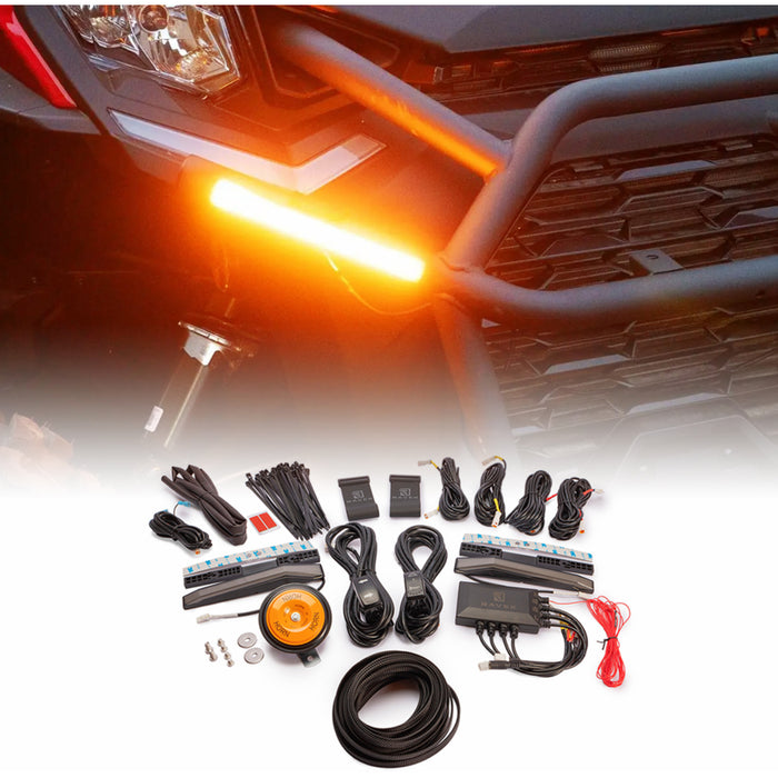 RAVEK 2020-2261 65-500 Auto-Cancel Turn Signal Kit Turn Signal Kit - Amber - White Running Lights - Commander