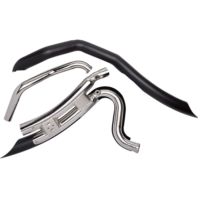 Cobra Short Swept 2-Into-2 Exhaust System - 6230B For Harley Touring 2010-2016