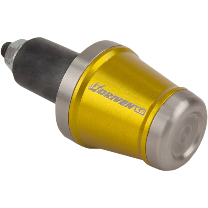 DRIVEN RACING 0634-0373 DBEW-SS-GD Stainless Steel Handlebar End Weight Bar End Weight - Stainless Steel/Gold