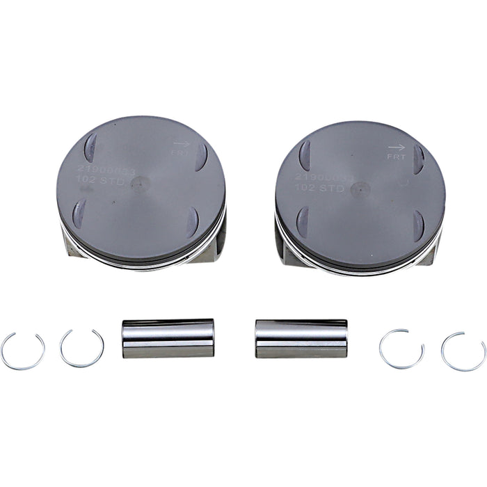 DRAG SPECIALTIES 0911-0053 Piston Kit 4.000" standard - 114" motor - m8