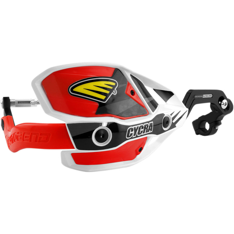 CYCRA 0635-1186 1CYC-7407-32X 7/8" Ultra Probend CRM Wrap Around Handguards Handguards - Ultra - White/Red