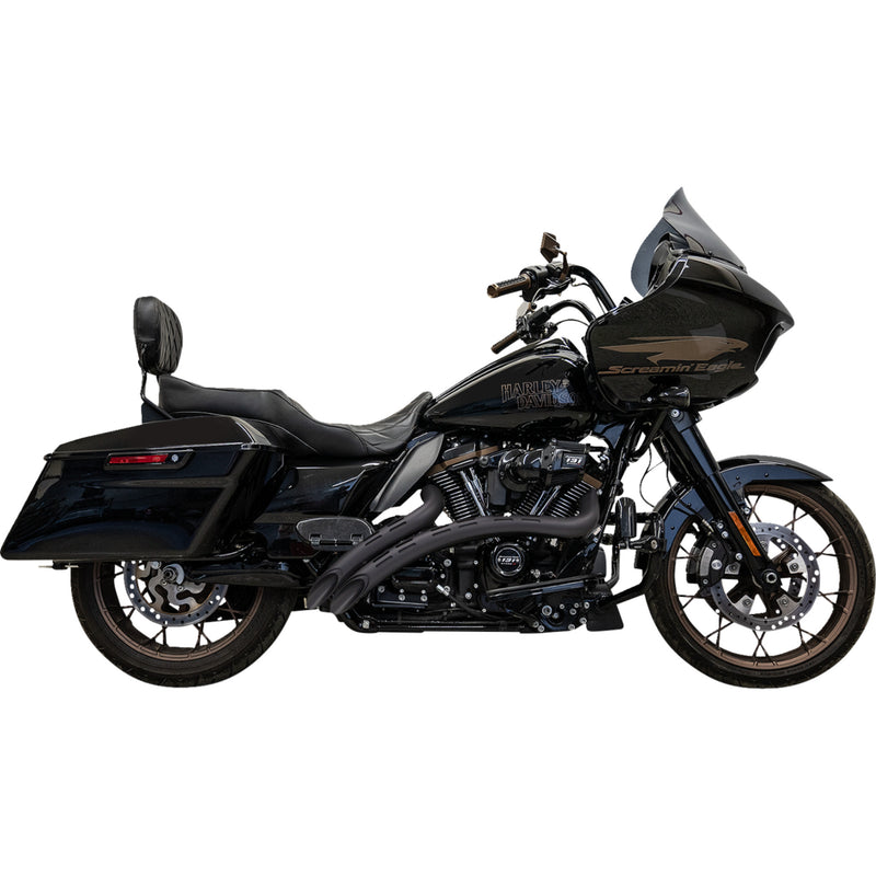 Bassani Xhaust Radial Sweepers 2-Into-2 Exhaust System - 1F22FB For Harley Touring 2017-2026