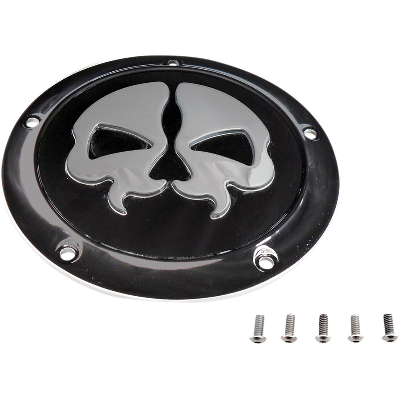 Drag Specialties Split Skull Derby Cover - 1107-0553 For Harley Touring 2015-2026