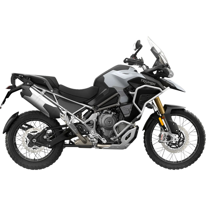 STOMPGRIP 4320-2758 55-10-0208B Volcano Profile Traction Pad Tank Grips Traction Pad Tank Grips - Volcano - Black - Tiger 1200 Rally Explorer