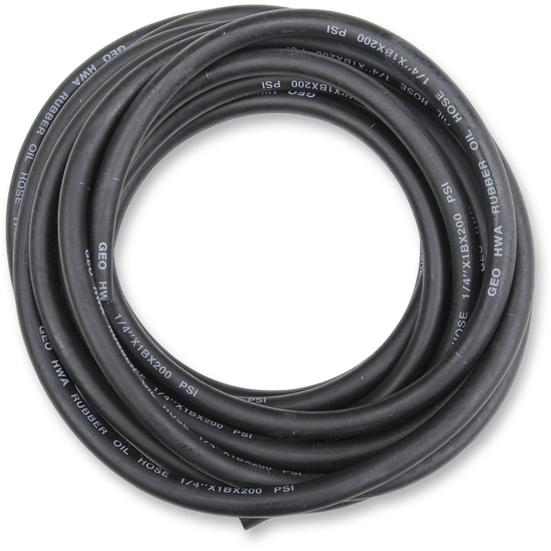 EMGO 0711-0062 14-03731 Universal Black Rubber Fuel/Oil Line Oil/Fuel Line - Black - 3/8" x 25'