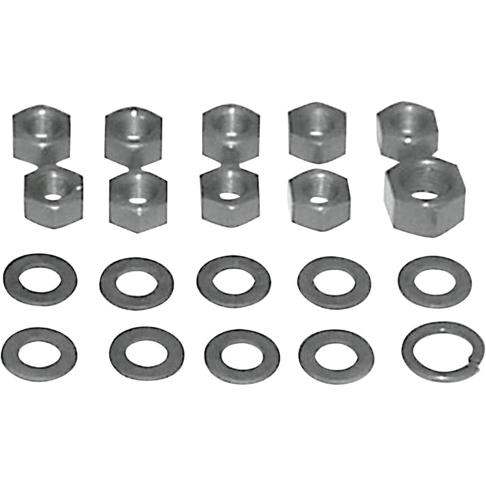 COLONY 2401-0614 9671-20 Transmission Kicker Cover Nut Kit Side Cover Kit - Big Twin - Parkerized