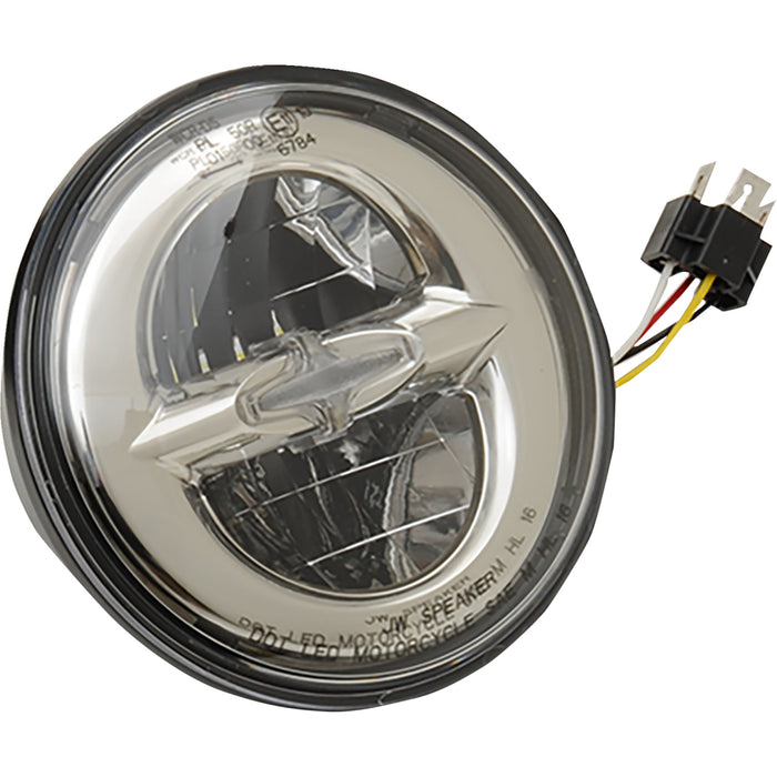 DRAG SPECIALTIES 5.75 " Reflector Style Headlight 5.75" LED Headlamp - Chrome