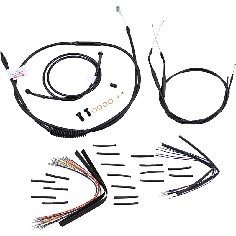 Burly Brand Complete Cable Kit - B30-1035 For Harley Dyna 1996-2005