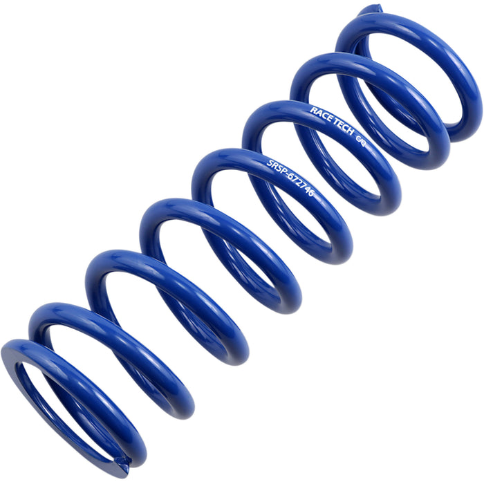 RACE TECH SRSP672746 SRSP 672746 Front/Rear Shock Springs Shock Spring - Front - Blue - Sport Series - Spring Rate 258 lb/in