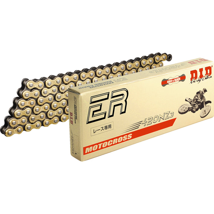 DID 1221-0482 420NZ3G130RB 420 NZ3 Series Drive Chain 420 NZ3 - High-Performance Motorcycle Chain - 130 Links - Gold