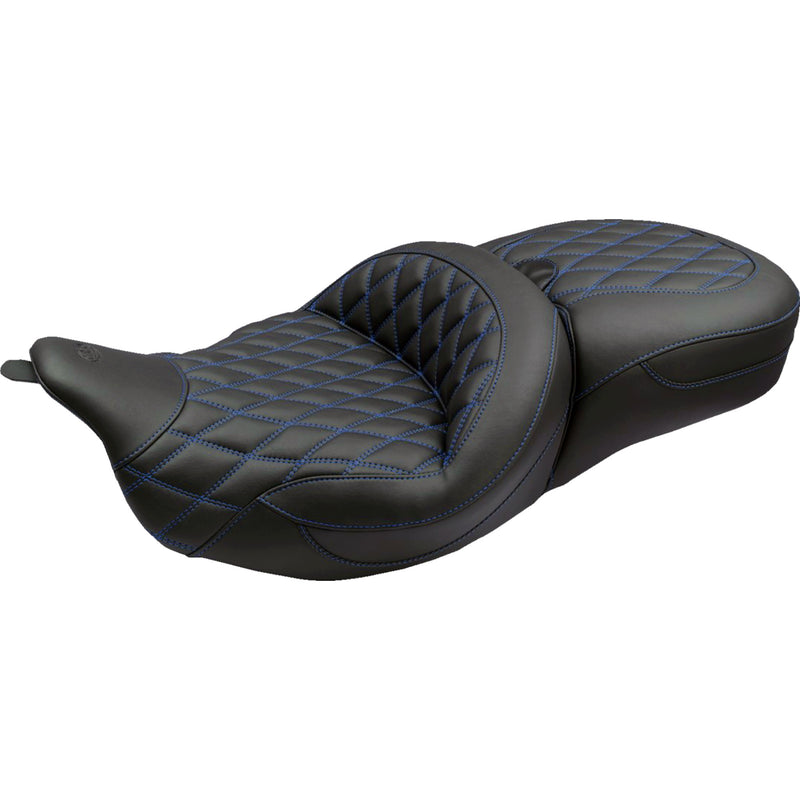 Mustang Super Touring Seat - 89538SB For Harley Touring 2008-2025