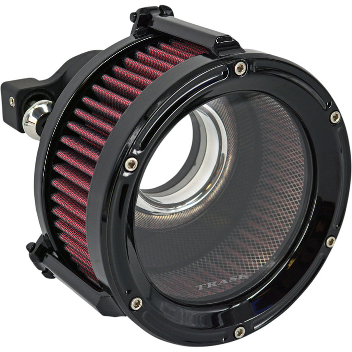 TRASK 1010-2632 TM-1022GBK Assault Charge High-Flow Air Cleaner - Gloss Black