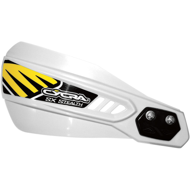 CYCRA 0635-0204 1CYC-0015-42X Stealth Alloy Racer Pack Handguards - Stealth - White