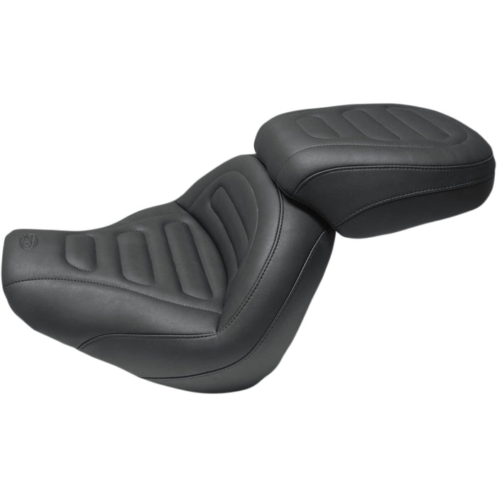 MUSTANG 0802-1058 75888 Max Profile Passenger Touring Seat - Black - Trapezoid Stich - FXFB/FXFBS