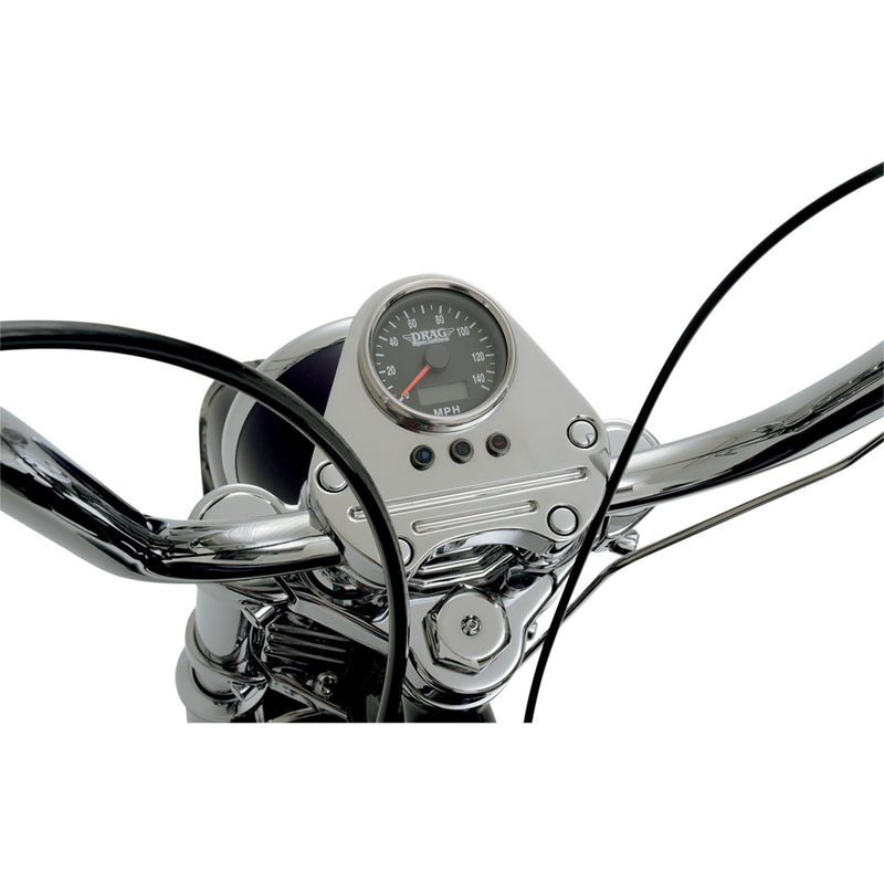 Drag Specialties Programmable Mini Electronic Speedometer Gauge For Harley Motorcycles 1986-2003