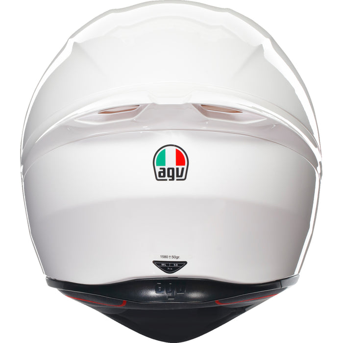 AGV 0101-15644 2118394003028XS K1 S Solid Helmet K1 S Helmet - White - XS
