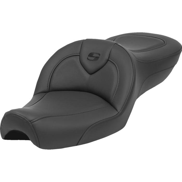 SADDLEMEN 0804-0821 879-03-187 Roadsofa™ Standard Reach Seat - without Backrest - Black - XL '79-'03