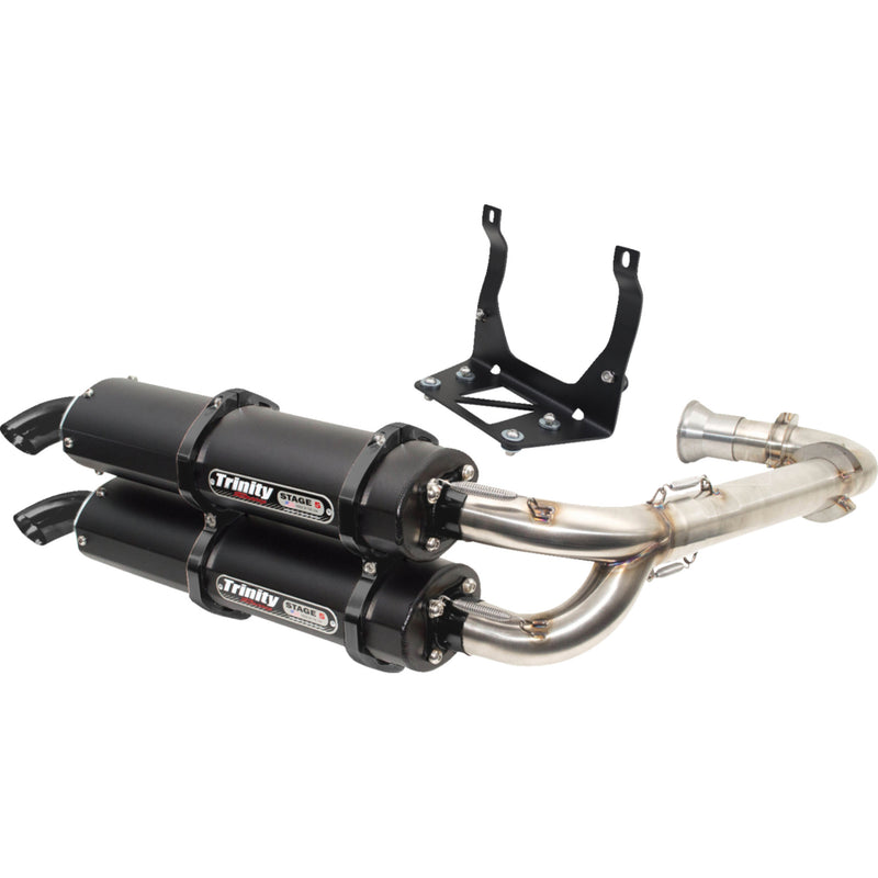 Trinity Racing Stage 5 1-Into-2 Exhaust System - TR-4161D-C2 Can-Am Maverick 2017-2023