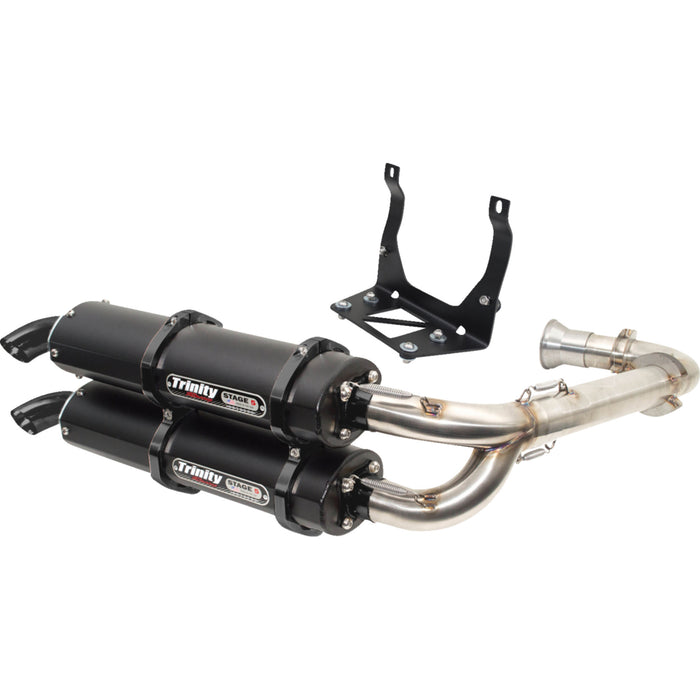 TRINITY RACING 1830-0617 TR-4161D-C2 Stage 5 Dual Exhaust System Stage 5 Dual Exhaust - Cerakote Black