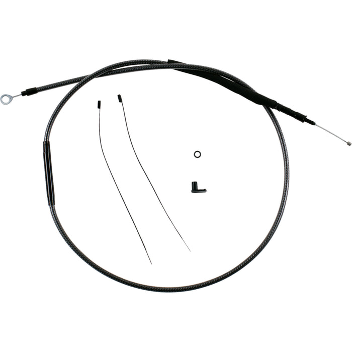 MAGNUM SHIELDING 0652-3413 7228-72 Redesigned Polished KARBONFIBR Clutch Cable 72-11/16"