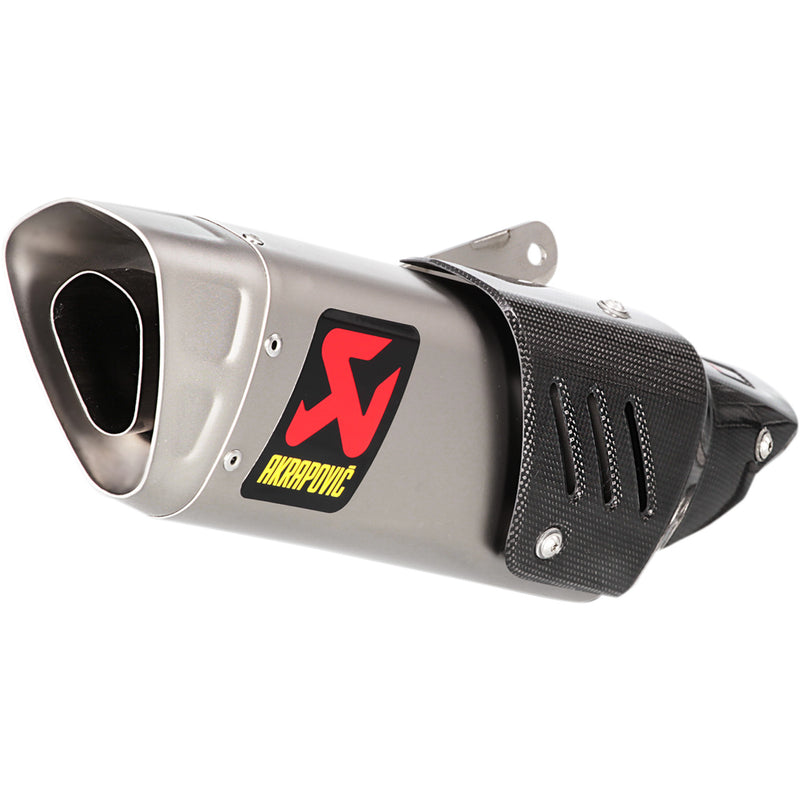 AKRAPOVIC 1811-3188 S-Y10SO15-HAPT Slip-On Line Muffler — Triangle Muffler - Titanium