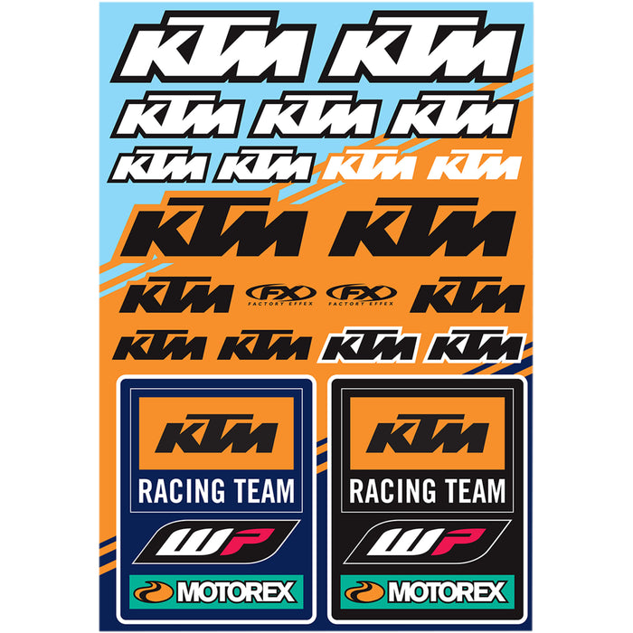 FACTORY EFFEX 4320-2144 22-68532 Sticker Sheet Decal Kit - KTM Racing