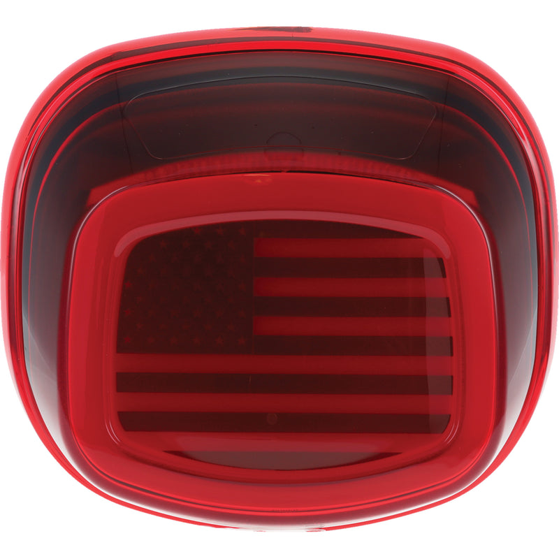 KURYAKYN 2010-1494 KUR2925 Tracer US Flag LED Taillights Taillight without License Plate Light - Red