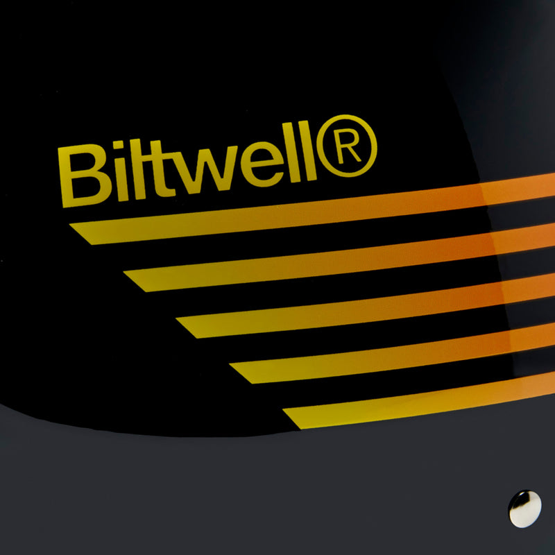 BILTWELL Bonanza Lightspeed Helmet - Gloss Black/Orange/Yellow