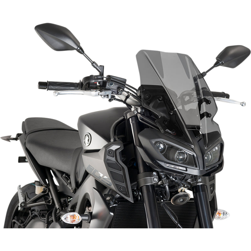 PUIG HI-TECH PARTS 2301-2571 9377F New Generation Windscreen 16-1/2" - dark smoke - mt09