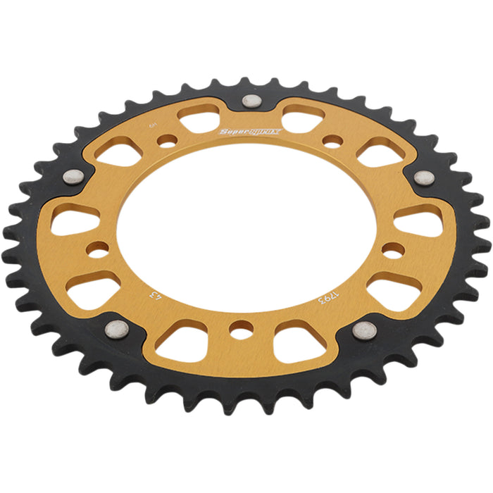 SUPERSPROX 1210-1960 RST-1793-43-GLD Stealth Rear Sprocket 43 tooth - gold - suzuki/triumph