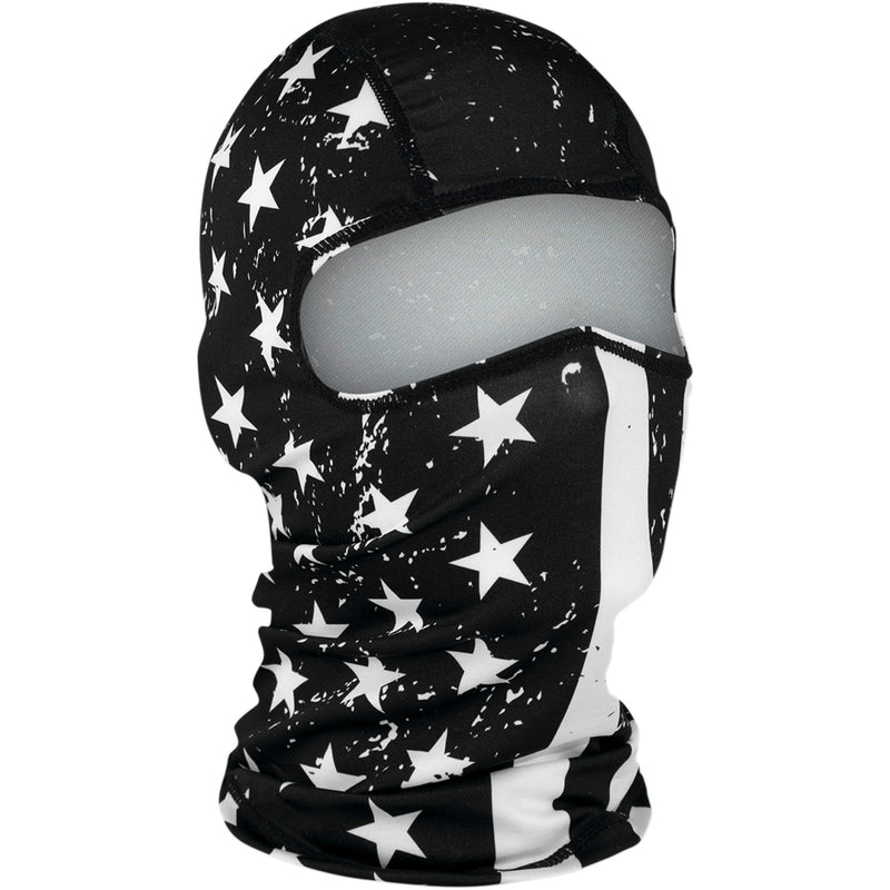 ZAN HEADGEAR 2503-0274 WBP091 Balaclava black/white - flag