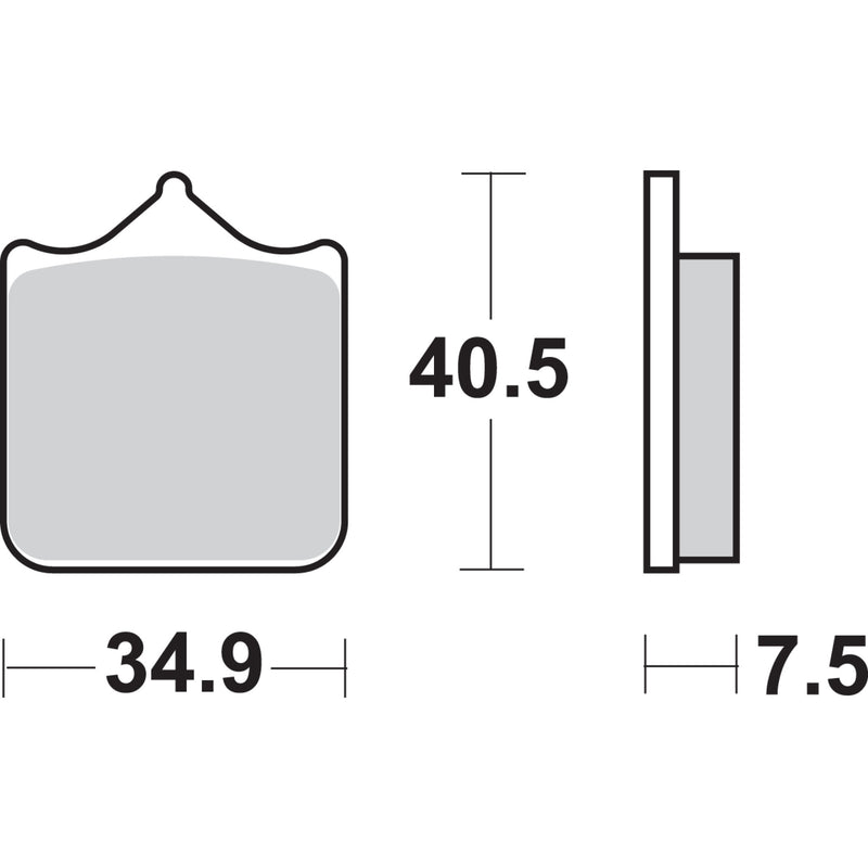 Sbs Brake Pad - 762HS For Ducati Motorcycles 2001-2008 | Mondial 1000 / 1000 Nuda / 1000 Starfighter 2004 | Husqvarna 630 2009-2011