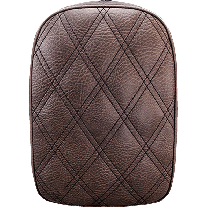 Saddlemen Detachable Pillion Pad Lattice Stitched Brown 7" - SA1026