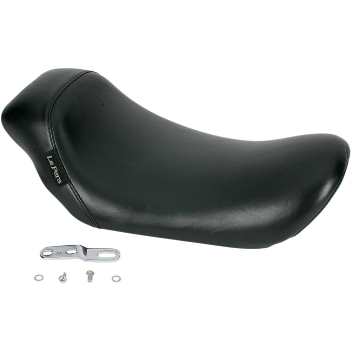 LE PERA 0803-0176 LF-001 Bare Bones Solo Seat - Smooth - Black - FXD '04-'05