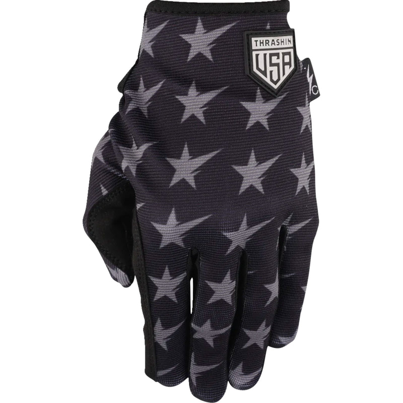 THRASHIN SUPPLY CO. Stars Bolts Stealth Gloves Black/Gray
