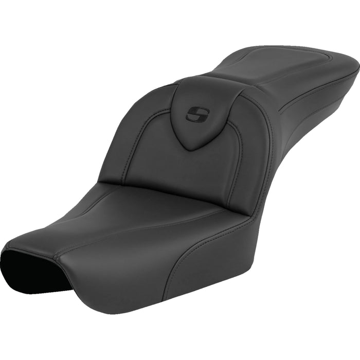 SADDLEMEN 0803-0752 804-05-187 RoadSofa™ Seat - Black - without Driver Backrest - FXDWG '04-'05