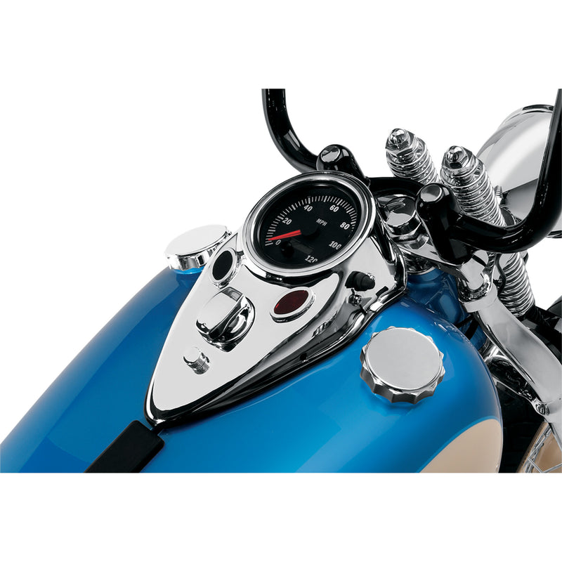 DRAG SPECIALTIES DS-373645 Cat Eye Dash Cover chrome
