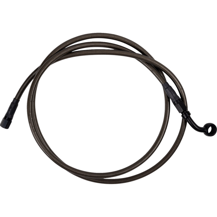 BARNETT 1741-6558 254-30-51134-6 Upper Brake Line - Carbon Coat w/ Black Fittings - +6"